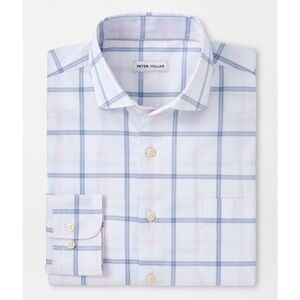 Abbot Crown Lite Cotton-Stretch Sport Shirt, Peter Millar, M
